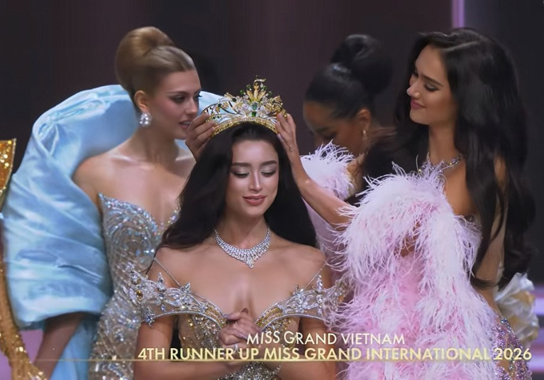 Đại diện Tanzania đăng quang Miss Grand International 2026, Emoura Phạm là Á hậu 4